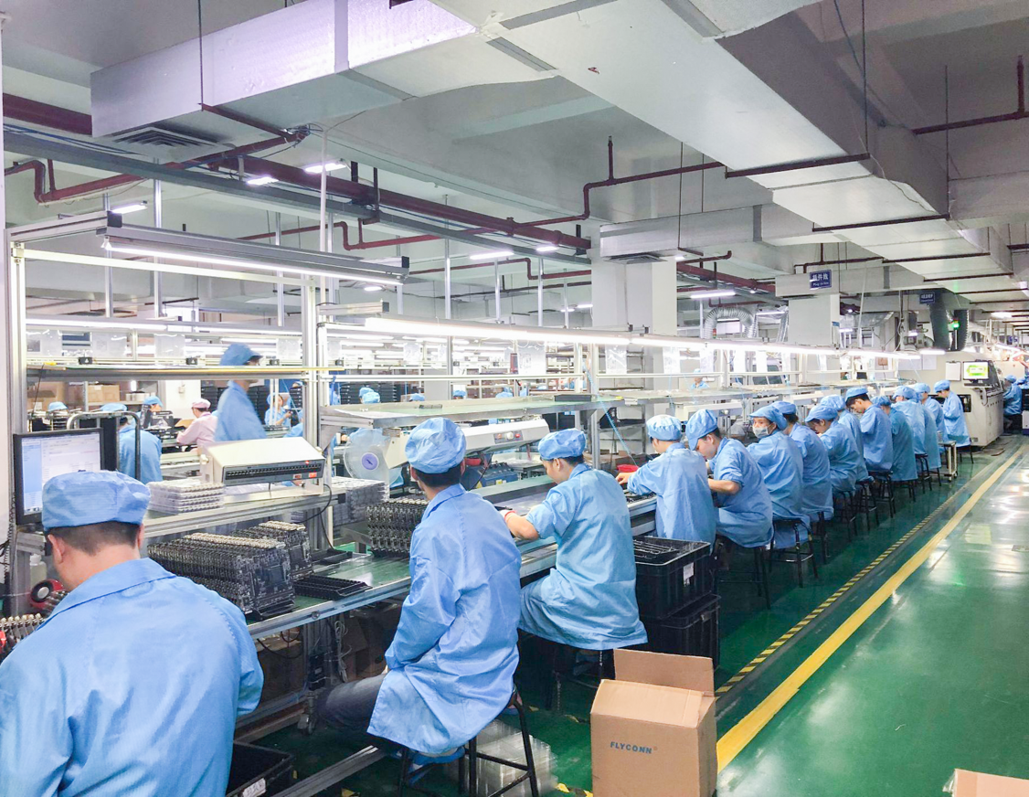 Manual assembly line for final device assembly and QA