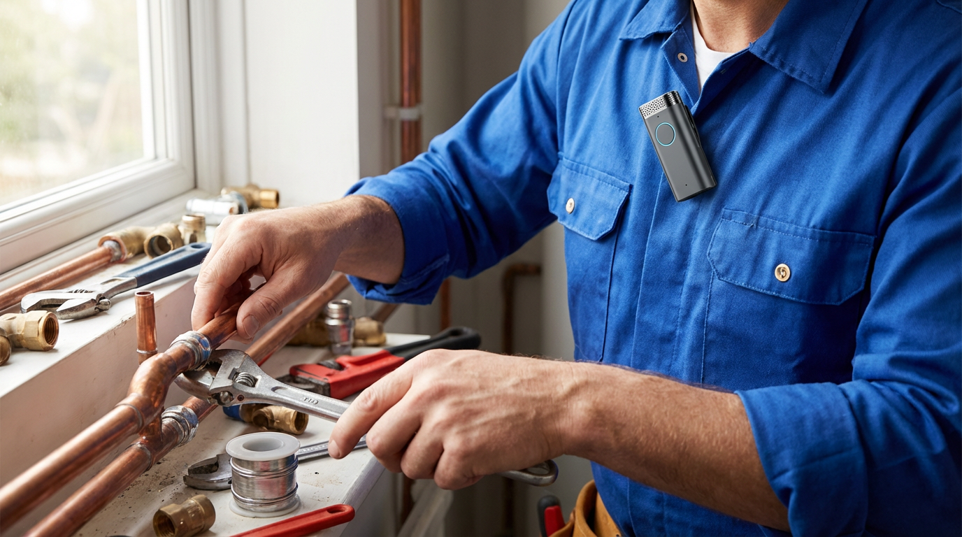 Wearable voice capture devices for field technicians